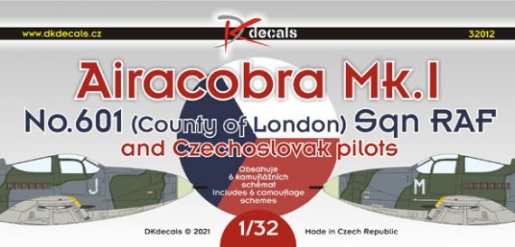 1/32 Airacobra Mk.I No.601 Sqn RAF decal