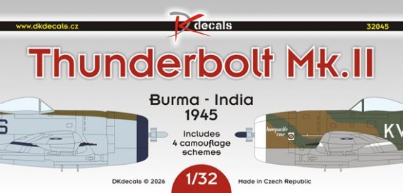 DK Decals Thunderbolt Mk.II Burma-India 1945 1/32