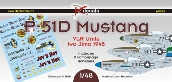 1/48 P-51D Mustang VLRU Iwo Jima 1945 decal
