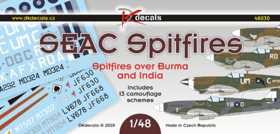 1/48 SEAC Spitfires o. Burma and India decal