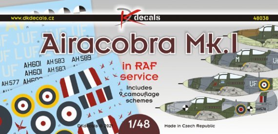 1/48 Airacobra Mk.I in RAF service decal