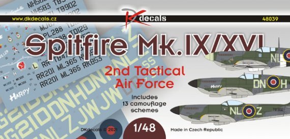 1/48 Spitfire Mk.IX/XVI 2nd Tactical AF decal