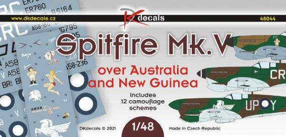 1/48 Spitfire Mk.V over Australia and New Guinea decal
