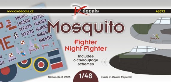1/48 Mosquito Fighter/Night Fighter 6x camouflages