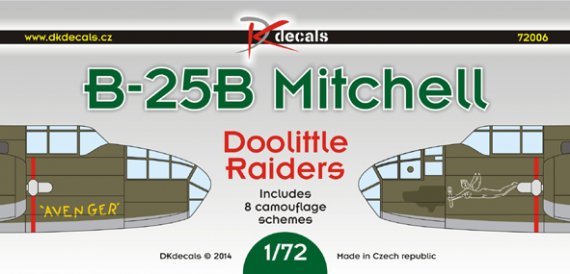 1/72 North-American B-25B Mitchell  Doolittle Raiders (8 camo)