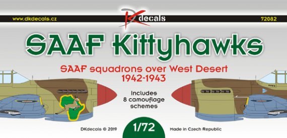 1/72 SAAF Kittyhawks decals