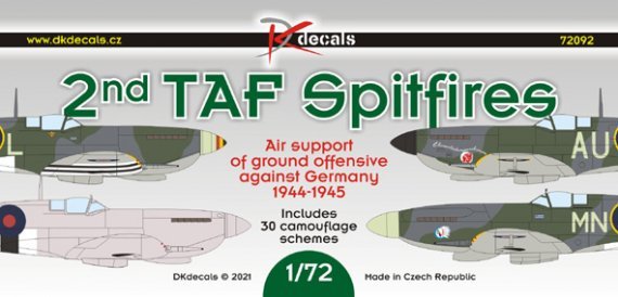 1/72 2nd TAF Spitfires Western Front decal