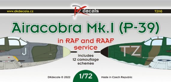 1/72 Airacobra Mk.I in RAF/RAAF decal