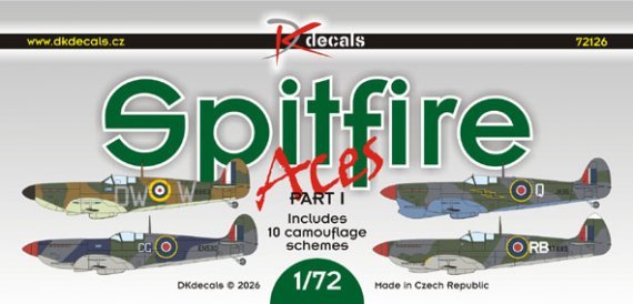 1/72 Spitfire Aces 10x camouflages Part I.