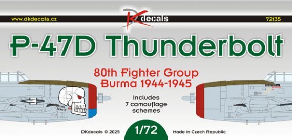 1/72 P-47D Thunderbolt 80th FG Burma 1944-1945