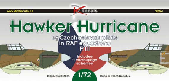 1/72 Hawker Hurricane CZ pilots in RAF sqdn. Part 3 decal