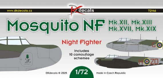 DK Decals Mosquito NF Nachtj�ger 1/72