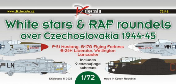 DK Decals DKD72148 Wei�e Sterne RAF 1/72