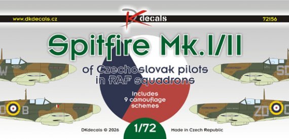 1/72 Spitfire Mk.I/II Czechosl.pilots in RAF sqdn.