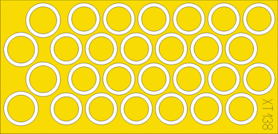 M-4A2 Sherman wheel masks  1/35  (DRA)