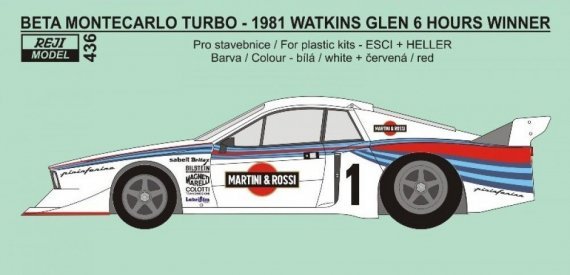 Lancia Beta Montecarlo Turbo 1981 Watkins Glen 1/24