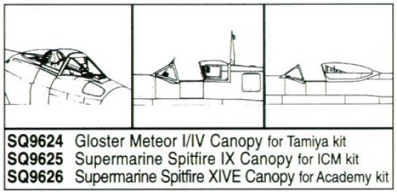 1/48 Supermarine Spitfire XIVe Canopy for Academy kit