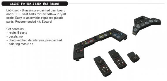 Brassin 1/48 Fw 190A-4 LooK for Eduard