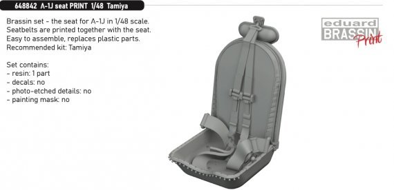 Brassin 1/48 A-1H seat
