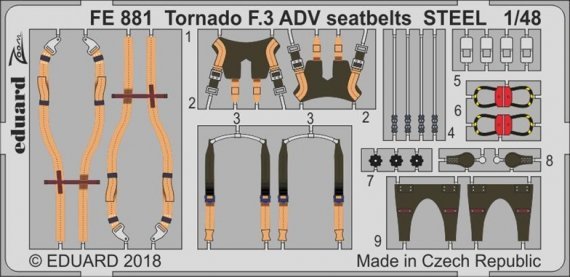 1/48 Tornado F.3 ADV seatbelts STEEL