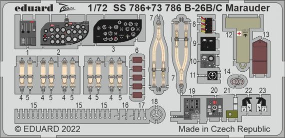 1/72 SET B-26B/C Marauder interior