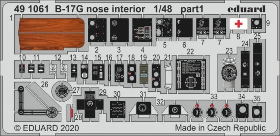 1/48 SET B-17G nose interior