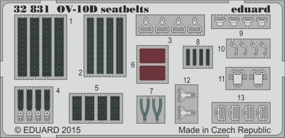 1/32 North-American/Rockwell OV-10D Bronco seatbelts