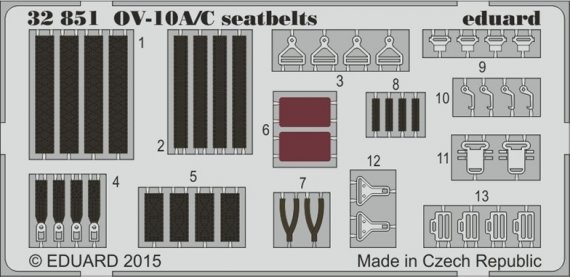 SET OV-10A/C seatbelts