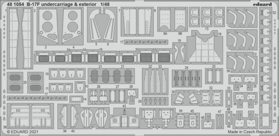 1/48 SET B-17F undercarriage & exterior