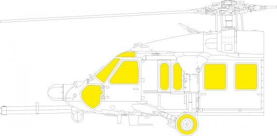 Mask 1/48 MH-60L for ICM