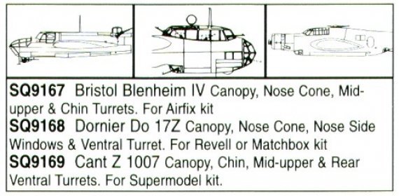 1/72 Cant Z.1007 Bis Plancia e Torretta Italeri