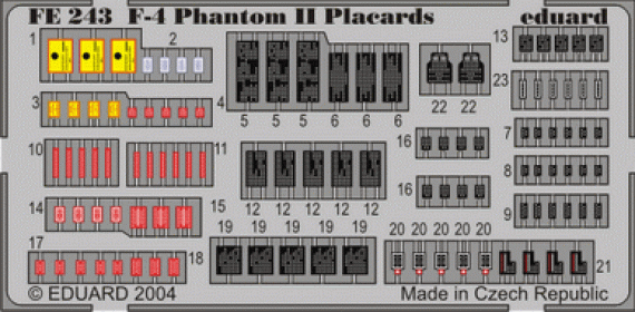 F-4 Phantom II placards