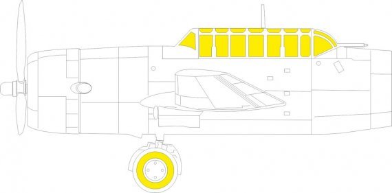 Mask 1/72 Vengeance Mk.II for Dora Wings.