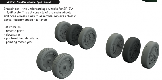 Brassin 1/48 SR-71A wheels