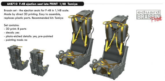 Brassin 1/48 F-4B ejection seats late PRINT