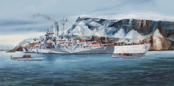 1/350 German Tirpitz Battleship