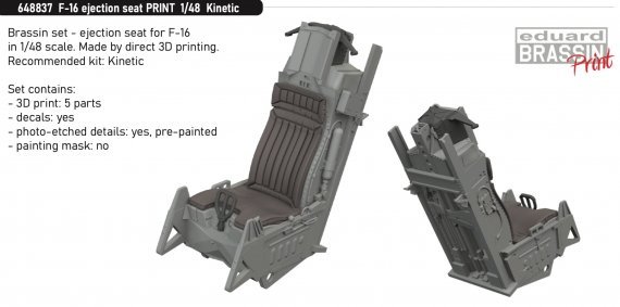 Brassin 1/48 F-16 ejection seat PRINT