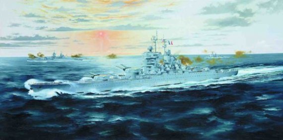 Trumpeter 1/700 Jean Bart 1955 Corazzata Francese