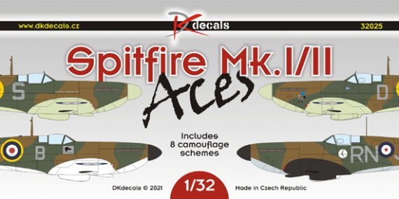 1/32 Spitfire Mk.I/II Aces decal