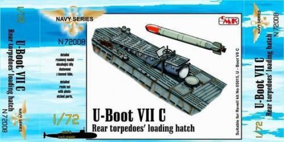 CMK 1/72 U-Boot Type VIIc Trappe Torpilles Arri�re