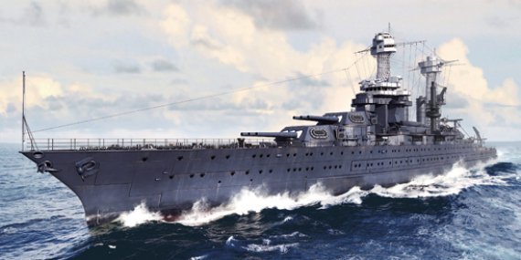 1/700 USS Tennessee BB-43 1941