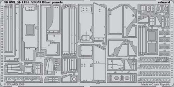 1/35 SET M-1134 ATGM Blast panels (TRUMP)
