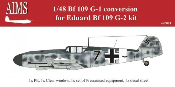 1/48 Messerschmitt Bf-109G-1 conversion