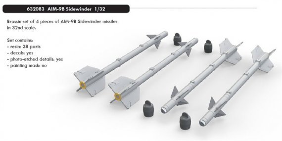 1/32 AIM-9B Sidewinder