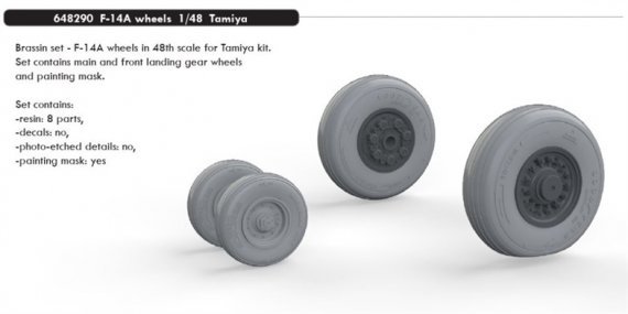 BRASSIN 1/48 F-14A wheels