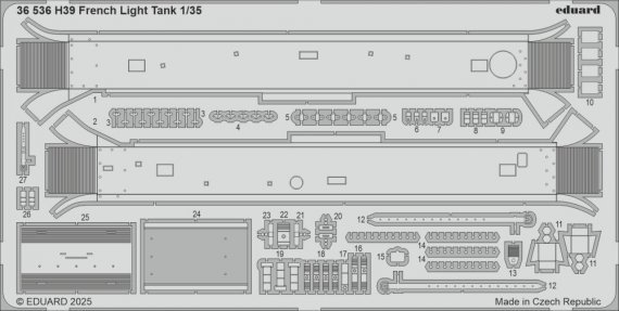 1/35 SET H39 French Light Tank for Tamiya