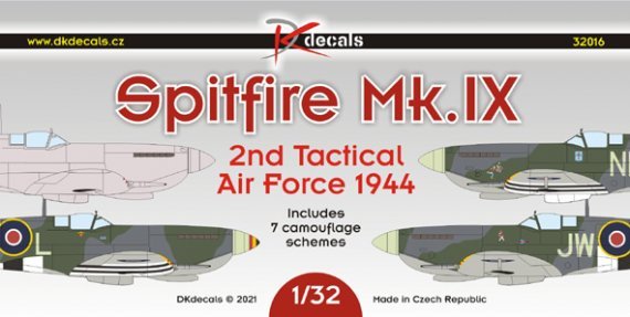1/32 Spitfire Mk.IX 2nd Tactical AF 1944 decal