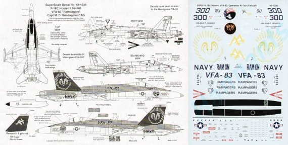 Superscale 1/48 F/A-18A Hornet VMFA-115 Silver Eagles
