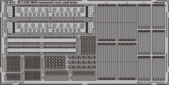 1/35 SET M-1128 MGS mounted rack and belts (AFV)