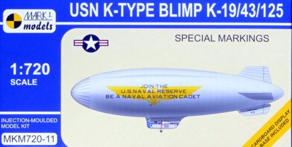 1/720 USN K-Type Blimp K-19/43/125 Spec.Markings